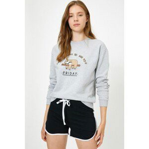 Koton Women's Letter Printed Sweatshirt