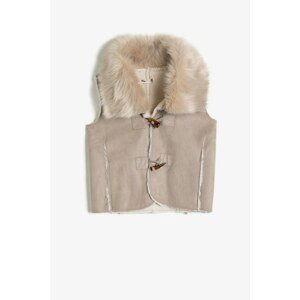 Koton Faux Fur Detailed Vest