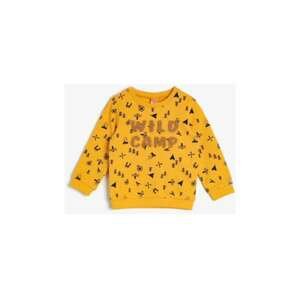 Koton Baby Boy Yellow Sweatshirt