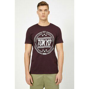 Koton Men's Purple T-Shirt