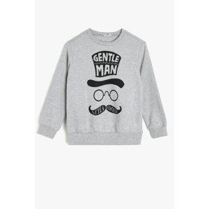 Koton Gray Boys Printed Sweatshirt