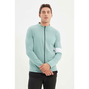 Trendyol Mint Men's Slim Fit Long Sleeve Sweatshirt