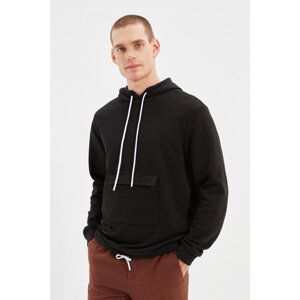 Trendyol Black Men's Regular Fit Sweatshirt