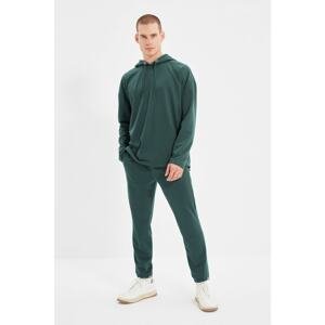 Trendyol Emerald Green Men's Oversize Fit Tracksuit Set