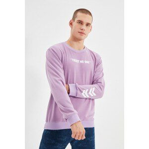 Trendyol Lilac Men Regular Fit Sweatshirt