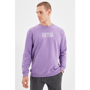 Trendyol Lilac Men Regular Fit Long Sleeved Crew Neck Sweatshirt