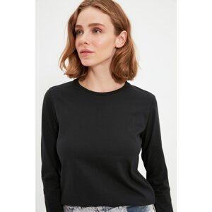 Trendyol Black 100% Organic Cotton Basic Knitted T-Shirt