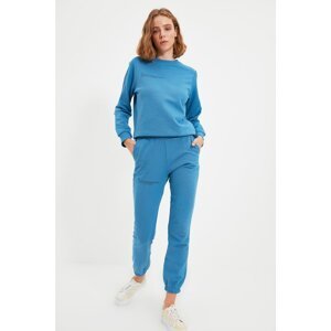 Trendyol Sweatpants - Navy blue - Slim