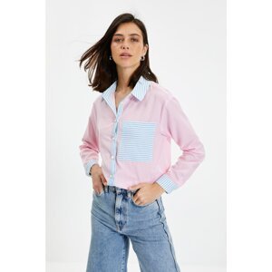 Trendyol Pink Striped Shirt