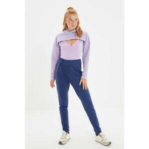 Trendyol Navy Blue Basic Jogger Knitted Sweatpants