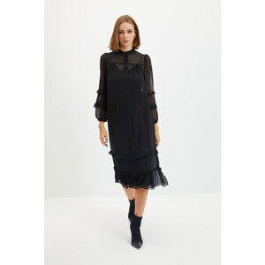 Trendyol Black Ruffle Detailed Dress