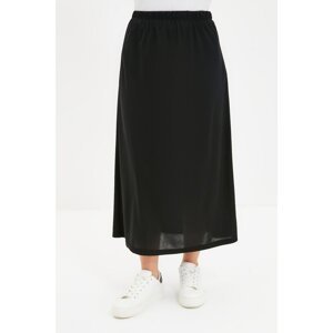 Trendyol Black Knitted Lining Skirt