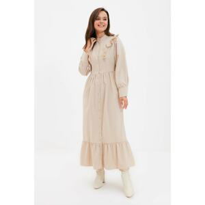 Trendyol Both Dress - Beige - Ruffle