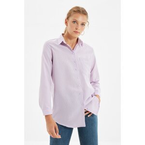 Trendyol Lilac Pocket Shirt