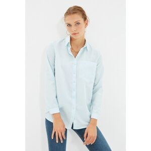 Trendyol Blue Pocket Shirt