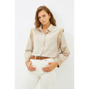 Trendyol Stone Shoulder Detailed Shirt