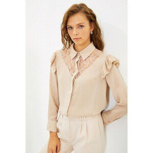 Trendyol Stone Lace Detailed Shirt