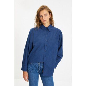 Trendyol Indigo Back Detailed Shirt