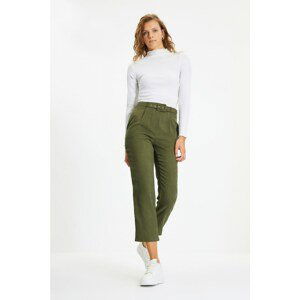 Trendyol Khaki Belted Trousers