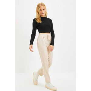 Trendyol Beige Lace-up Trousers