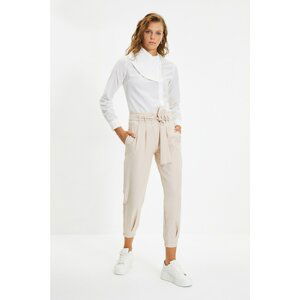 Trendyol Beige Jogger Fit Trousers