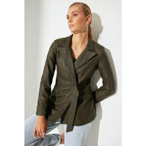 Trendyol Jacket - Khaki - Regular fit