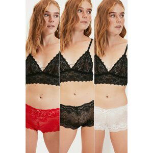 Trendyol Black Lace 3-Pack Panties