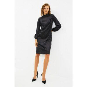 Trendyol Black Standing Collar Dress