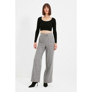 Trendyol Gray Belted Trousers