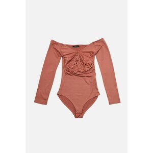 Trendyol Cinnamon Snap Knitted Body