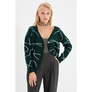 Trendyol Light Green Jacquard Knitwear Cardigan