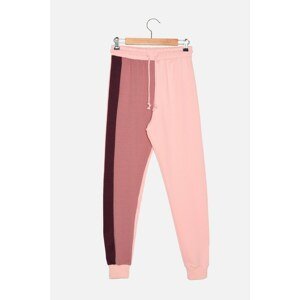 Trendyol Claret Red Stripe Detailed Knitted Sweatpants
