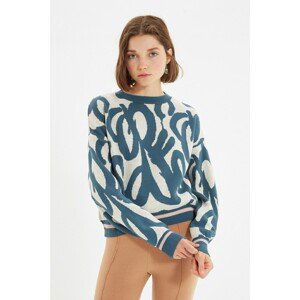 Trendyol Green Jacquard Knitwear Sweater