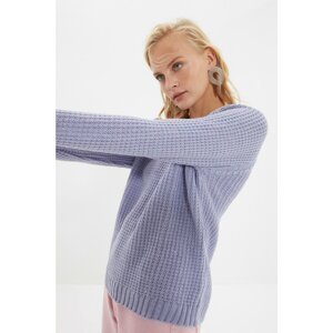 Trendyol Lilac Crew Neck Knitwear Sweater