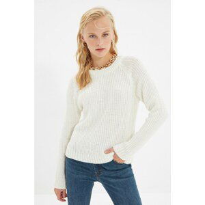 Trendyol Ecru Crew Neck Knitwear Sweater