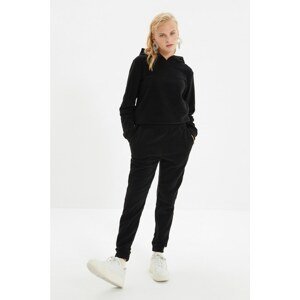 Trendyol Black Basic Jogger Fleece Knitted Sweatpants