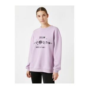 Koton Long Sleeve Printed Sweatshirt