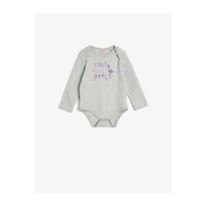 Koton Baby Girl Gray Printed Body