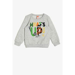 Koton Baby Boy Gray Sweatshirt