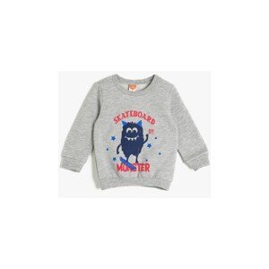 Koton Gray Baby Printed Sweatshirt
