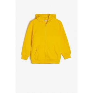 Koton Yellow Boy's Hoodie Sweatshirt