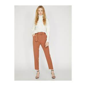 Koton Women's Belt Detailed Trousers