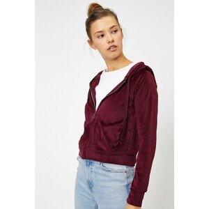 Koton Women's Claret Red Sweatshirt