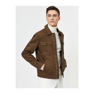 Koton Pocket Detailed Zippered Coat