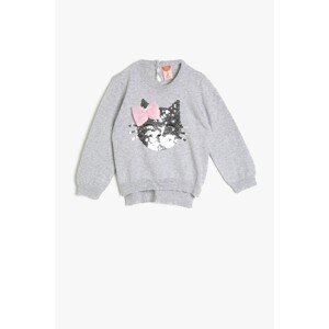 Koton Gray Baby Girl Sweater