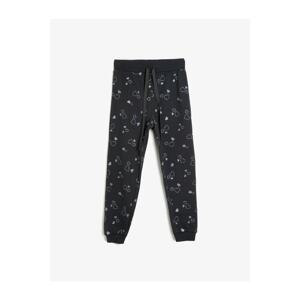 Koton Girls Gray Printed Sweatpants