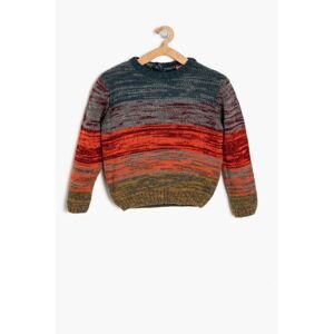 Koton Boy Coral Patterned Sweater