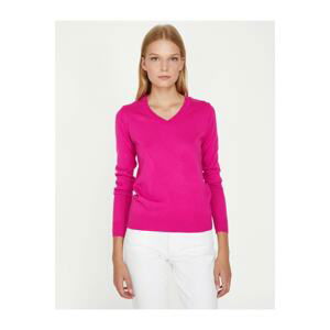 Koton V Neck Knitwear Sweater