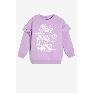 Koton Purple Kids Printed Sweatshirt