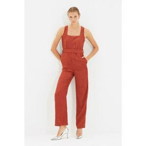 Trendyol Tile Belted Gilet Overalls